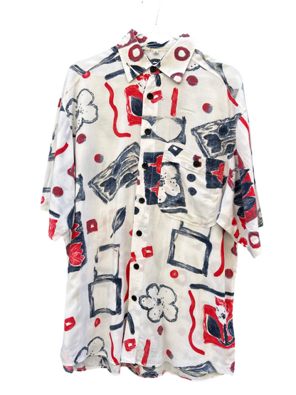 Chemise denim strawberry