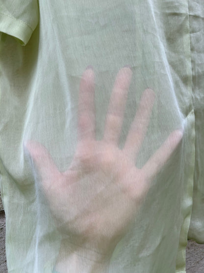 Chemise see through lime