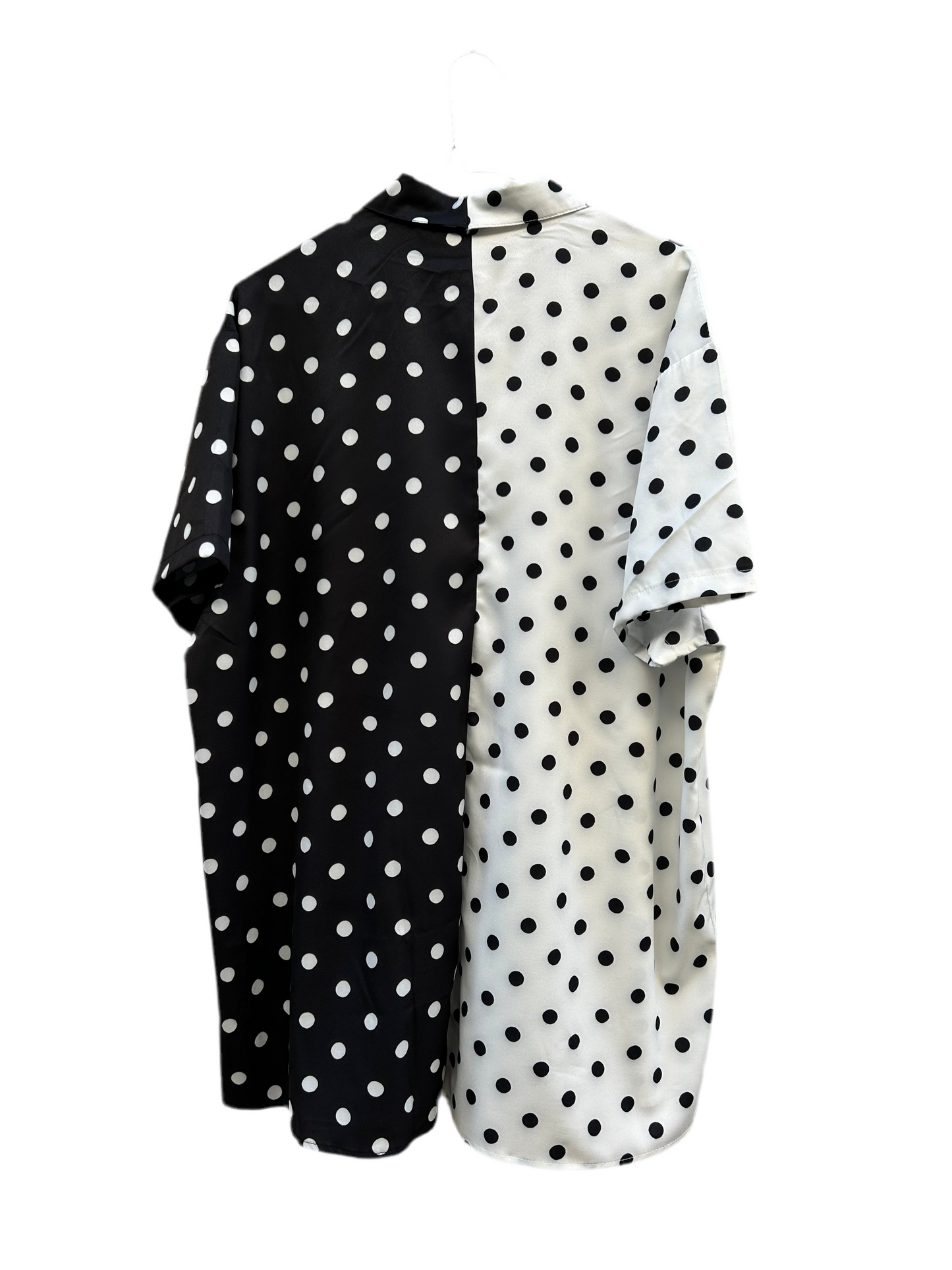 Chemise bi-gout à pois • Noir & Blanc
