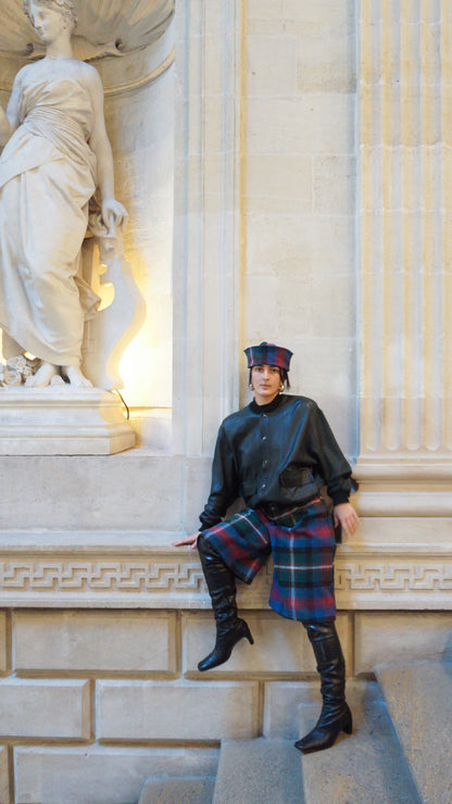 Bermuda long tartan vert/rouge/blanc • La Chemise Club Studio