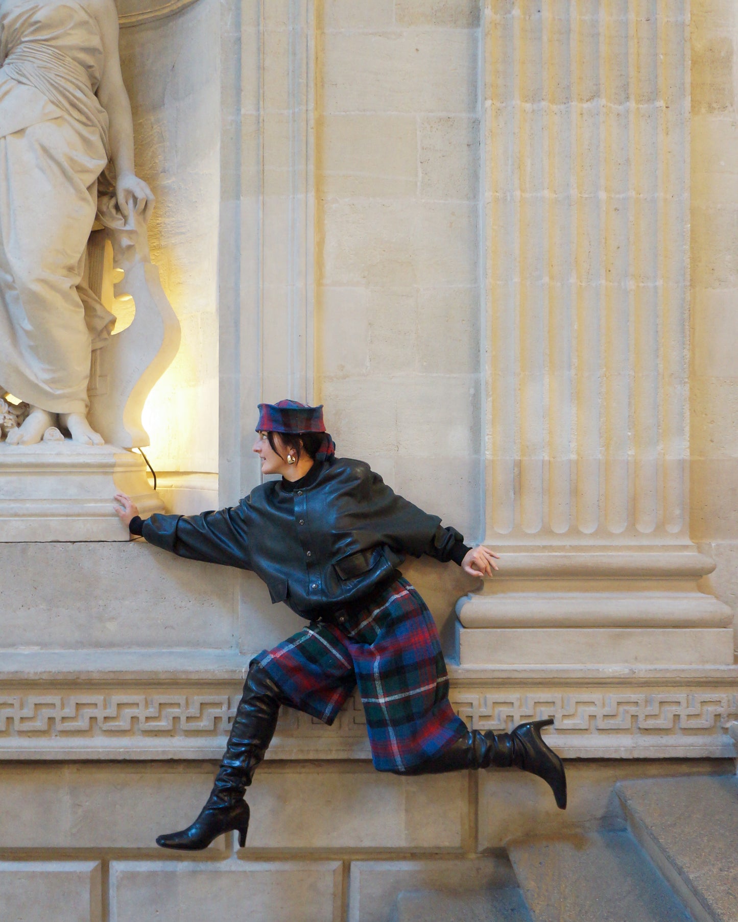 Bermuda long tartan vert/rouge/blanc • La Chemise Club Studio