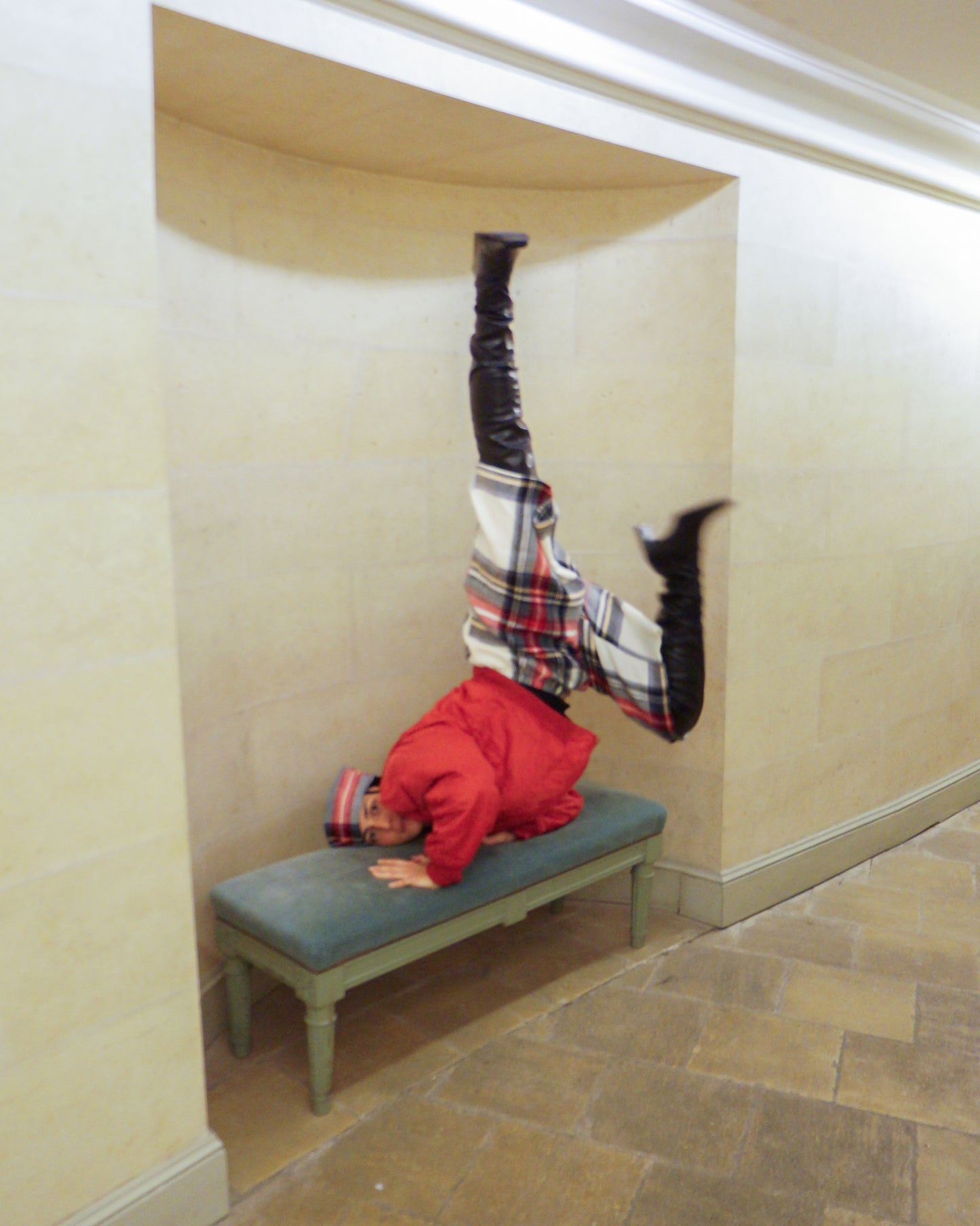 Bermuda long tartan blanc/rouge • La Chemise Club Studio