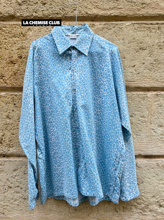 Chemise Blue Leppard • La Chemise Club Studio