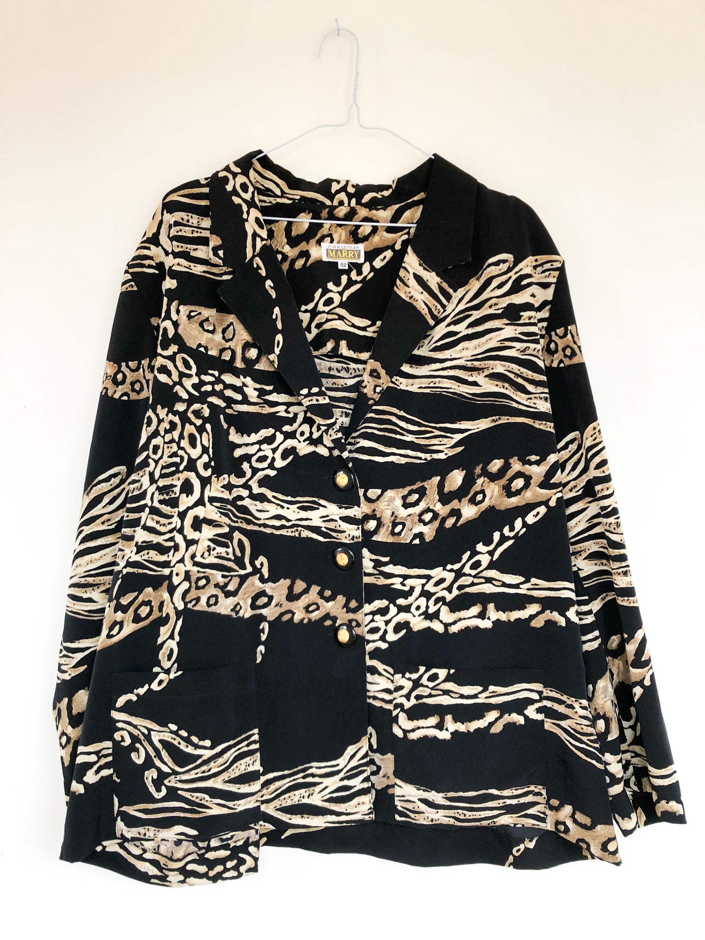 Chemise Léopard Noir