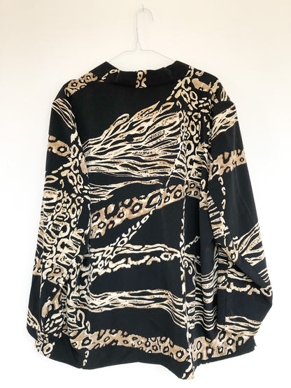 Chemise Léopard Noir