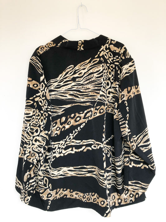 Chemise Léopard Noir