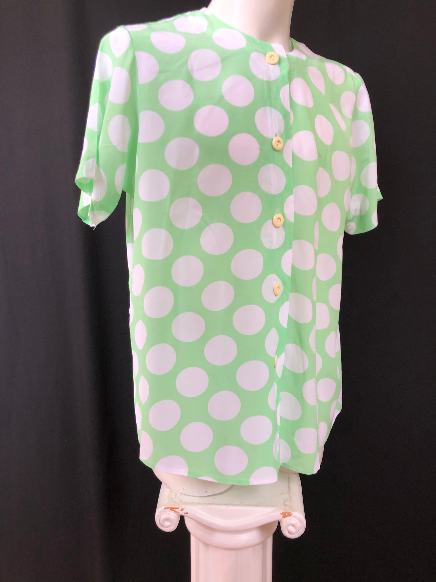 Chemise Pop Green White