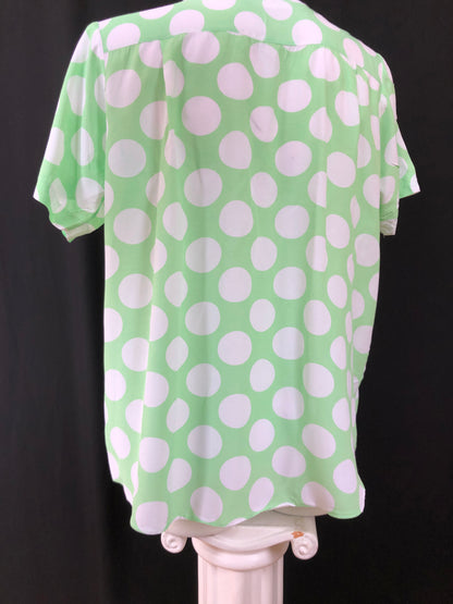 Chemise Pop Green White