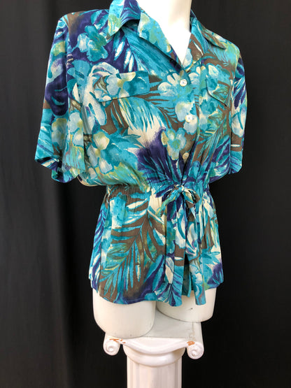 Chemise Retro Valentina Blue