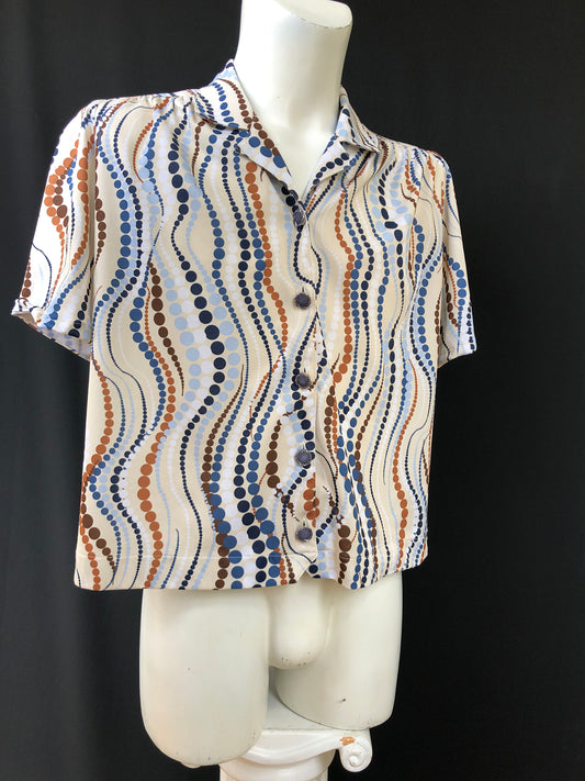 Chemise perle marine