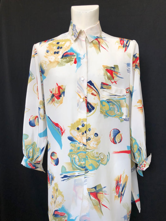 Chemise peinture patchwork
