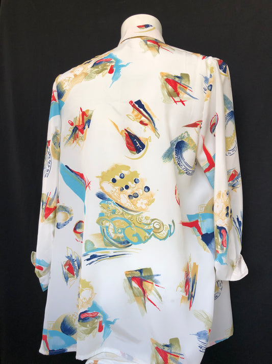 Chemise peinture patchwork