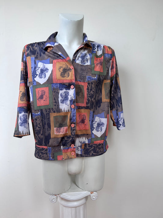 Chemise cadre fleuri