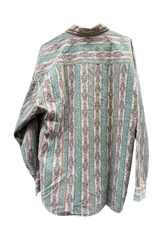 Chemise paisley violet