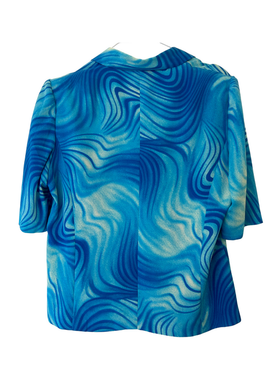 Chemise sable bleu