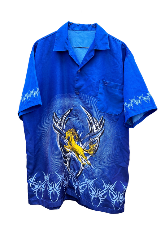 Chemise tribal horses