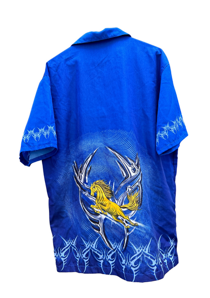 Chemise tribal horses