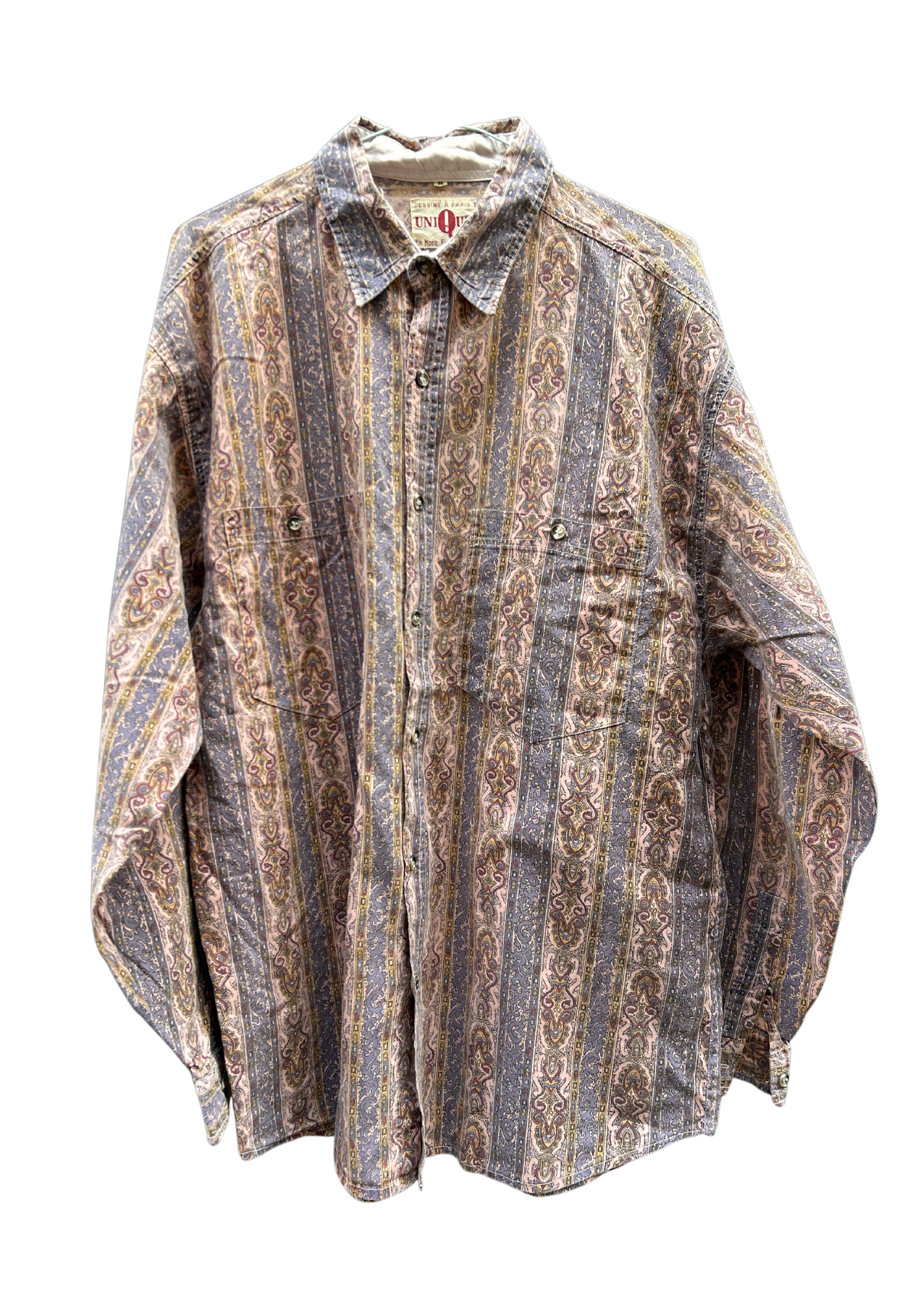 Chemise paisley rose