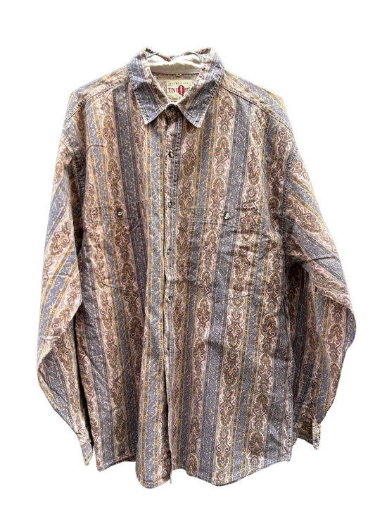 Chemise paisley rose