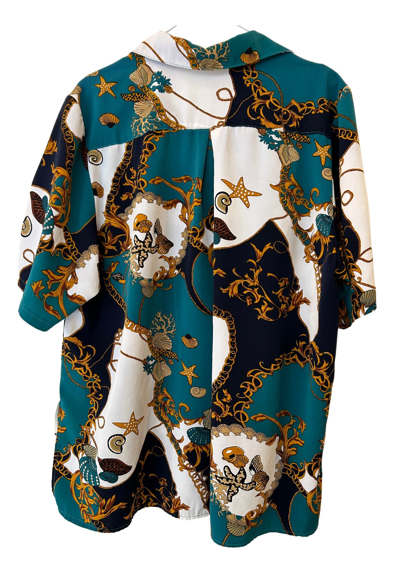 Chemise concha turquoise