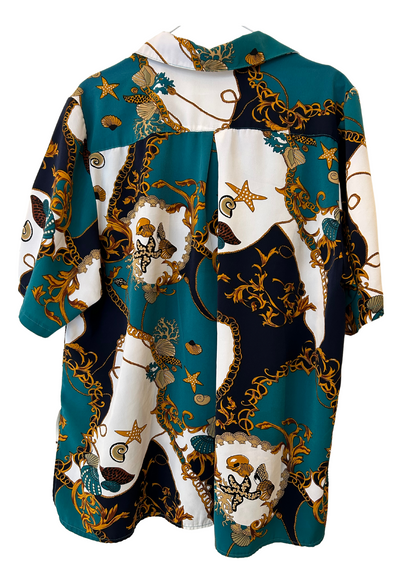 Chemise concha turquoise