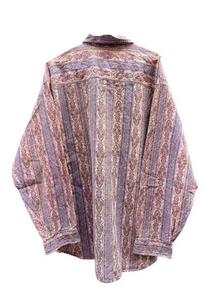 Chemise paisley rose