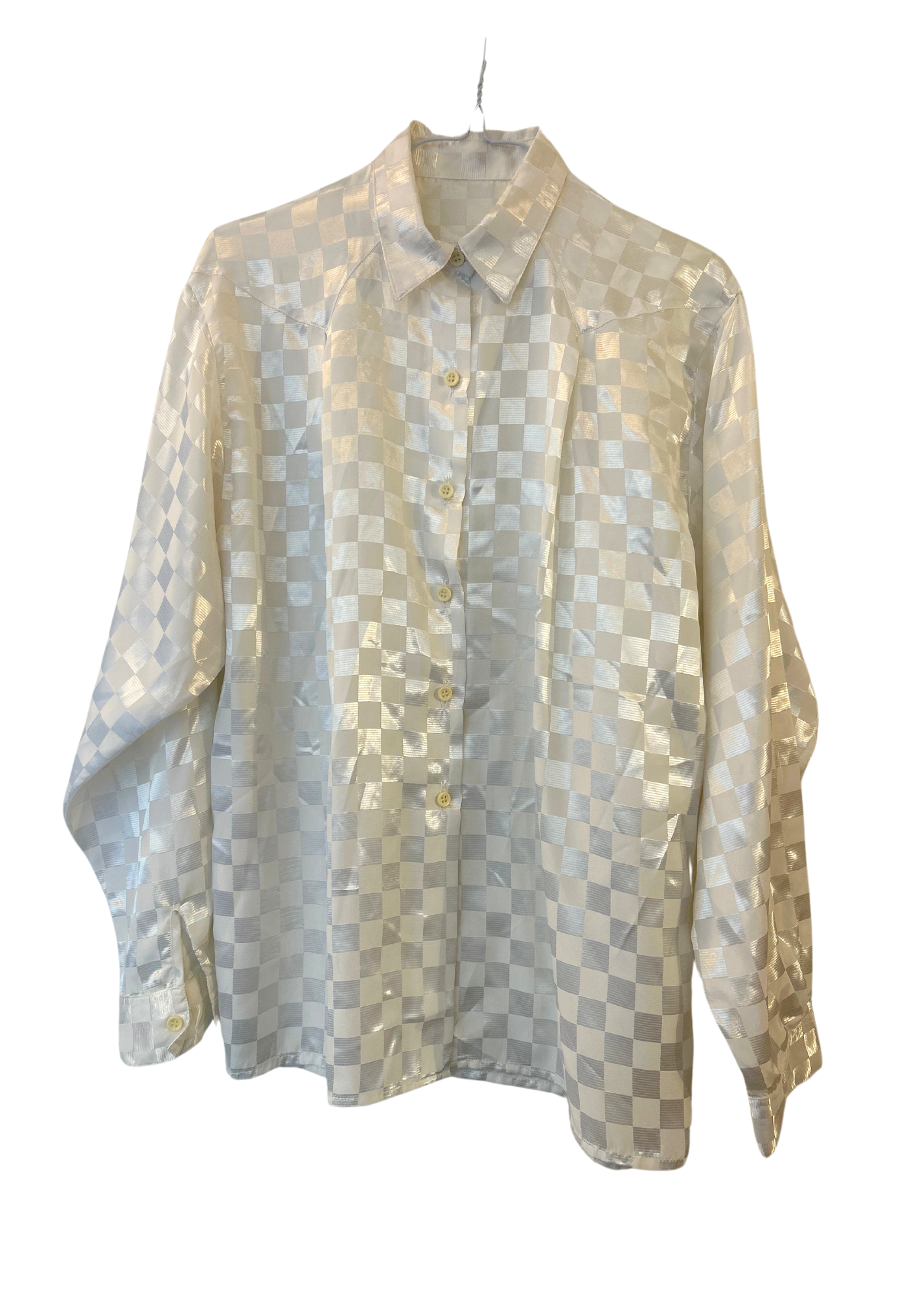 Chemise white damier