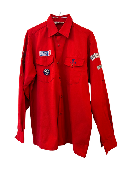 Chemise scout rouge