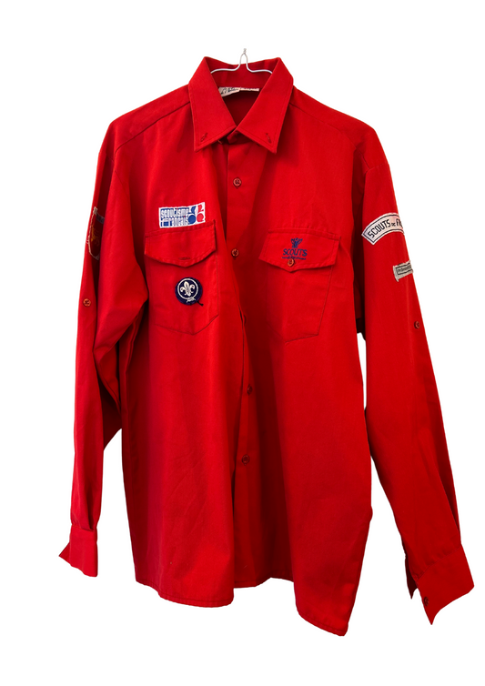 Chemise scout rouge