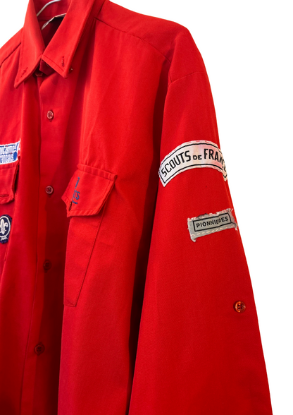 Chemise scout rouge