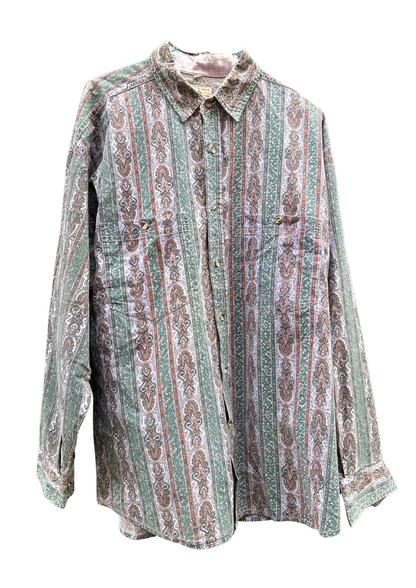 Chemise paisley violet