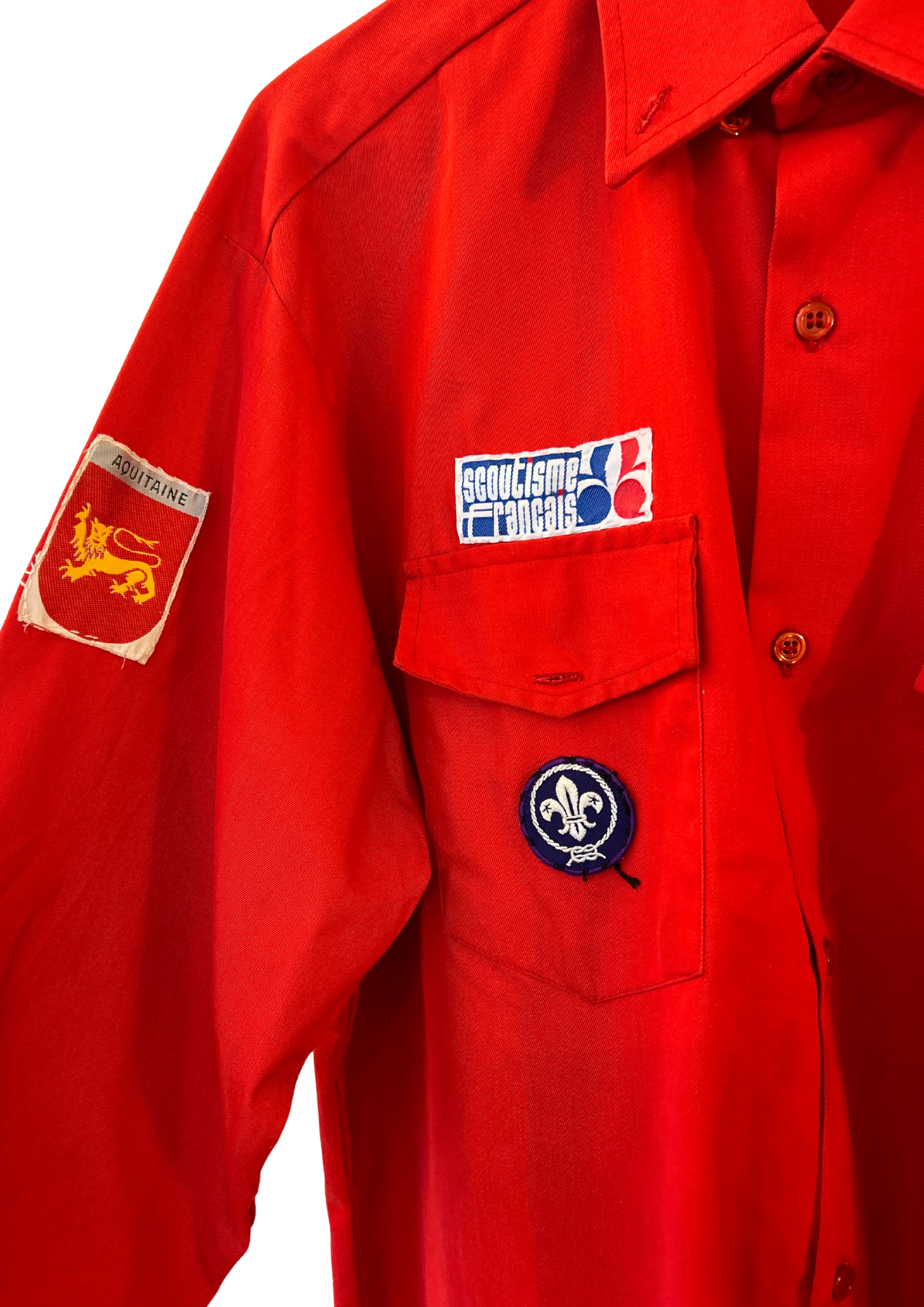 Chemise scout rouge