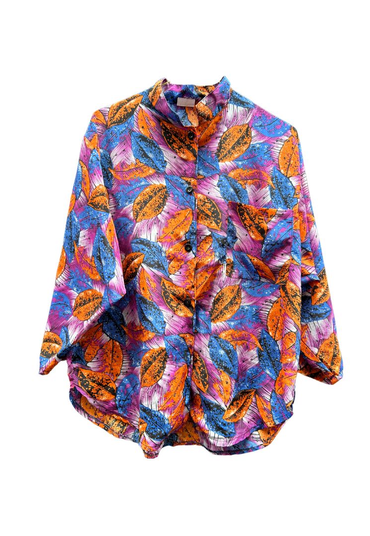Chemise purple jungle