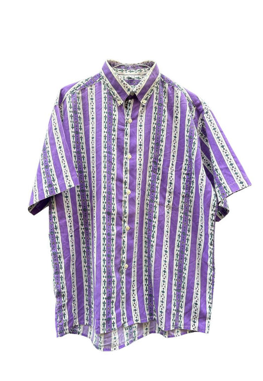 Chemise viola stripe