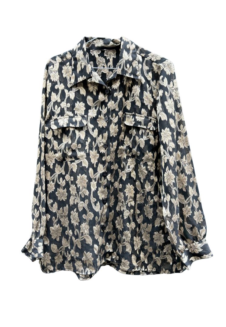 Chemise transparente golden