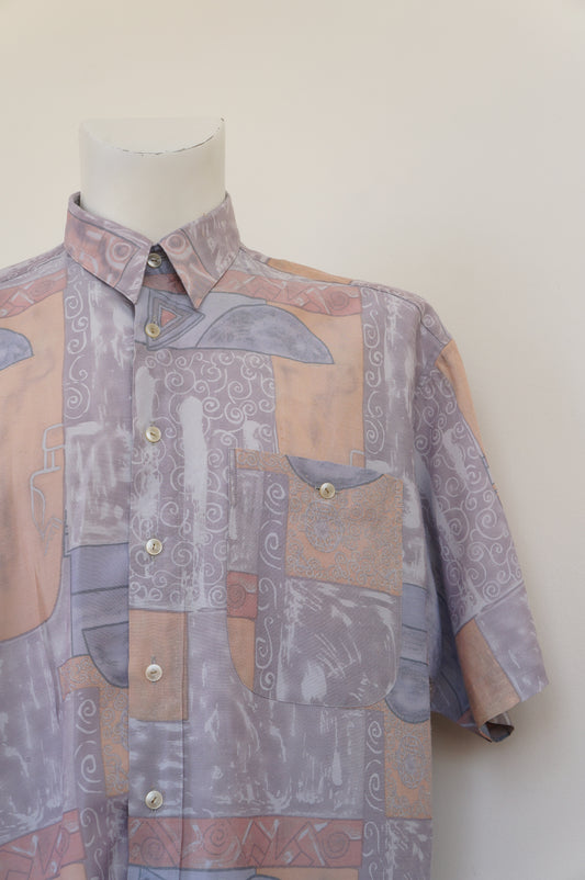 Chemise gris pastel