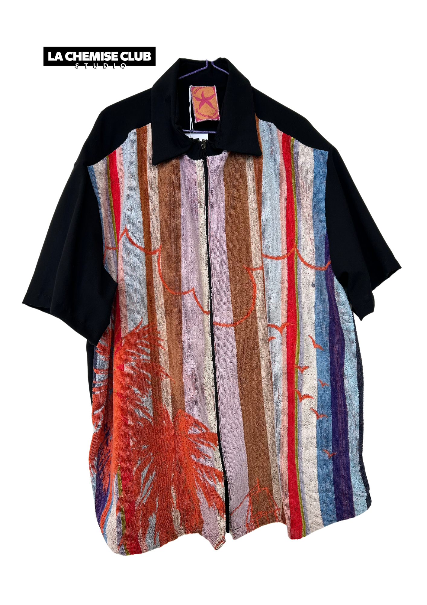 La Chemise Club Studio x Hulala • Rayure palmier