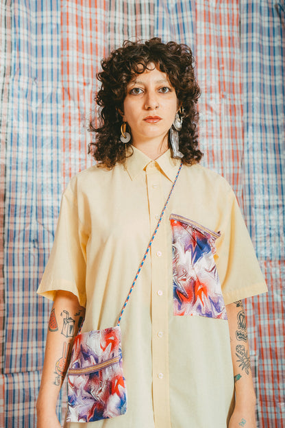 Chemise jaune & sacoche storm • La Blédarde x La Chemise Club Studio