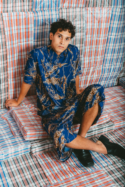 Chemise léo bleu • La Blédarde x La Chemise Club Studio