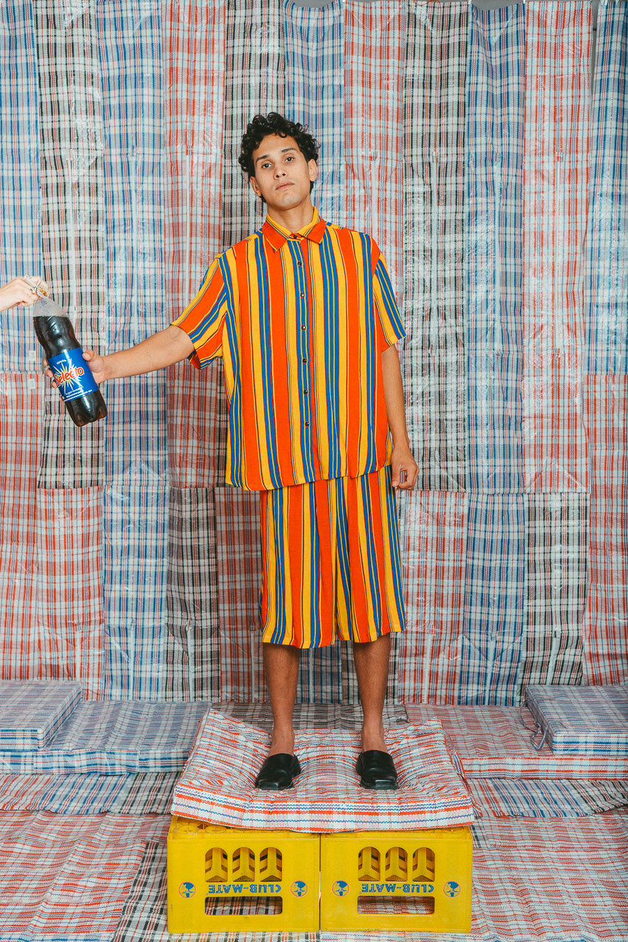 Bermuda long couleurs primairs • La Blédarde x La Chemise Club Studio