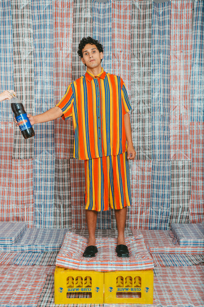 Bermuda long couleurs primairs • La Blédarde x La Chemise Club Studio