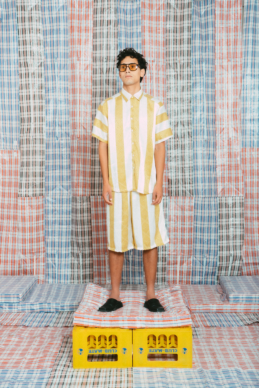 Bermuda long doré • La Blédarde x La Chemise Club Studio