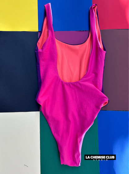 Maillot réversible Purple/Orange • La Chemise Club Studio