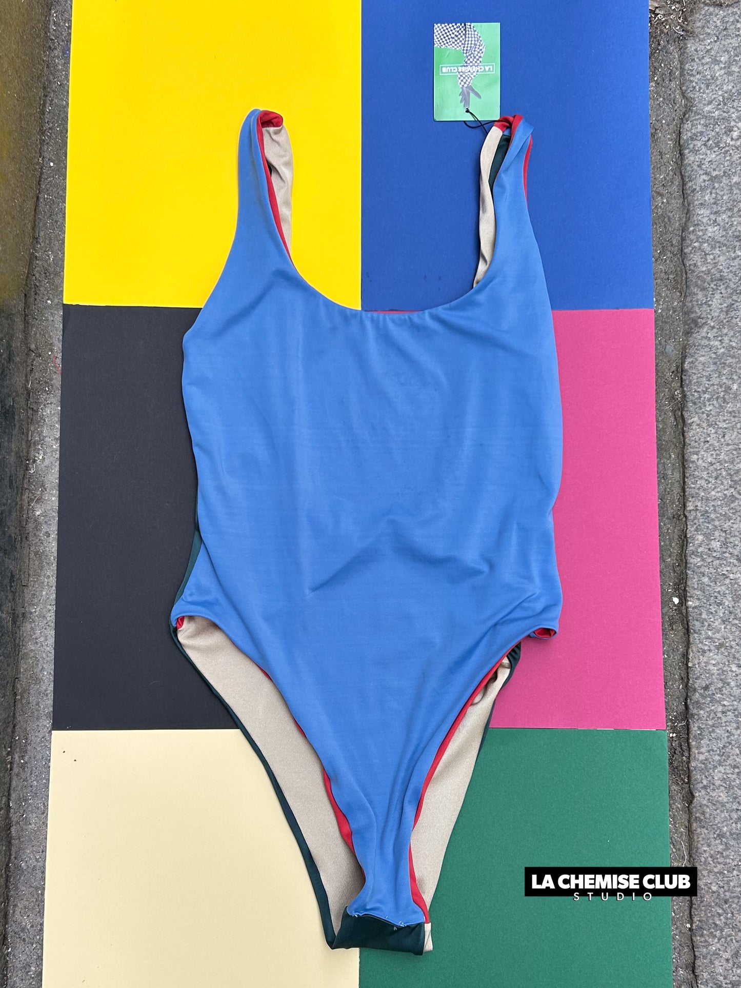 Maillot réversible Bleu/Rouge • La Chemise Club Studio