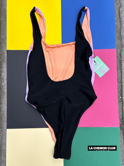 Maillot réversible Peach/Lila • La Chemise Club Studio