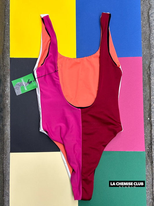 Maillot réversible Blanc/Orange • La Chemise Club Studio