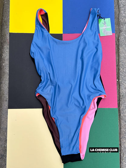 Maillot réversible Orange/Bleu • La Chemise Club Studio