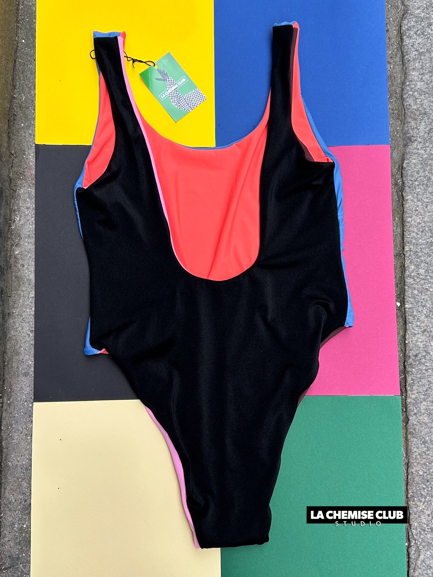 Maillot réversible Orange/Bleu • La Chemise Club Studio