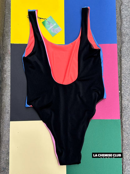 Maillot réversible Orange/Bleu • La Chemise Club Studio