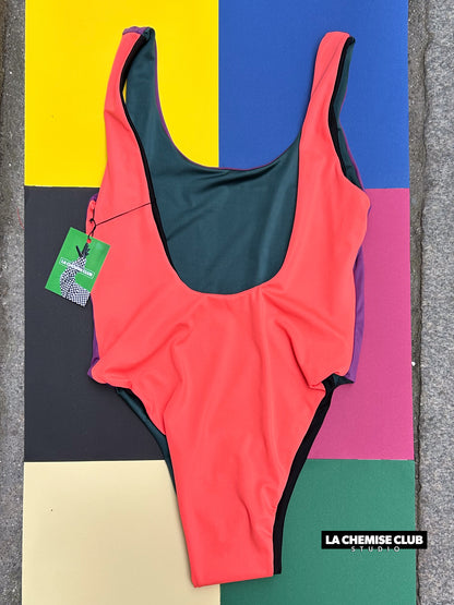 Maillot réversible Vert/Purple • La Chemise Club Studio